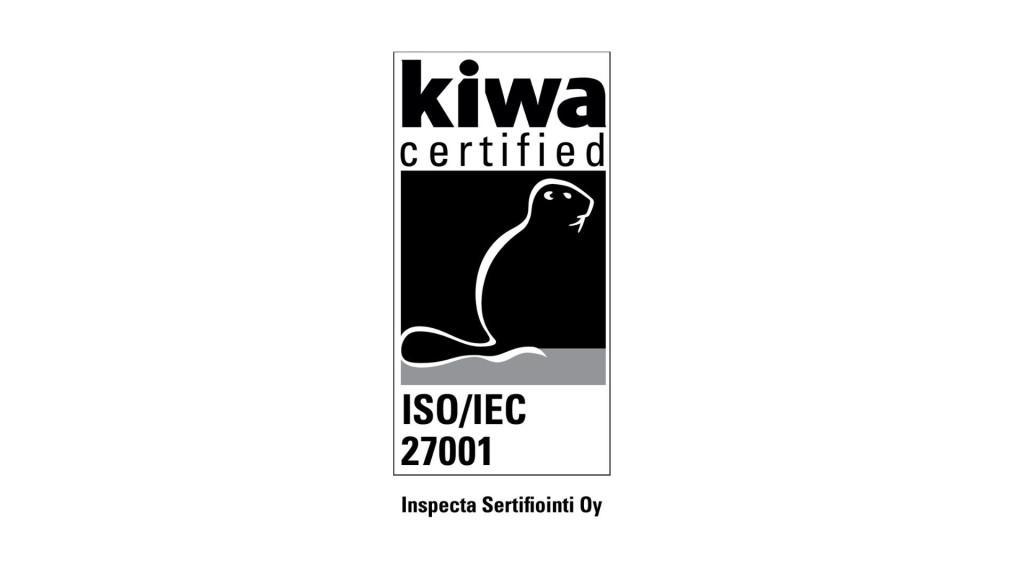 Mustavalkoinen kuva majavasta, jossa teksti: kiwa sertified.